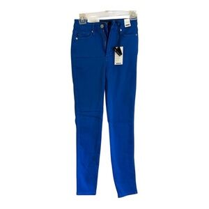 NWT Judy Blue  Women’s Tummy Control Cobalt Blue Stretchy Skinny Jeans SZ 1/25